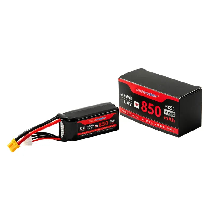 OMPHOBBY M2 V3 PRO / SPORT 3S 850mAh 60C HV LiPo Battery – OSHM2514