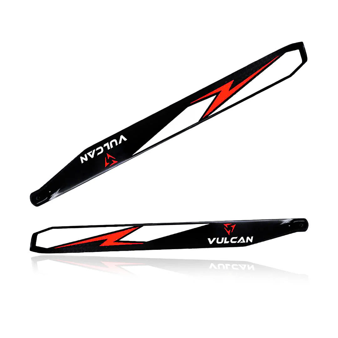 VMB-200 VULCAN ROTORS Precision Main Rotor Blades 200mm (Red/Orange/Yellow)