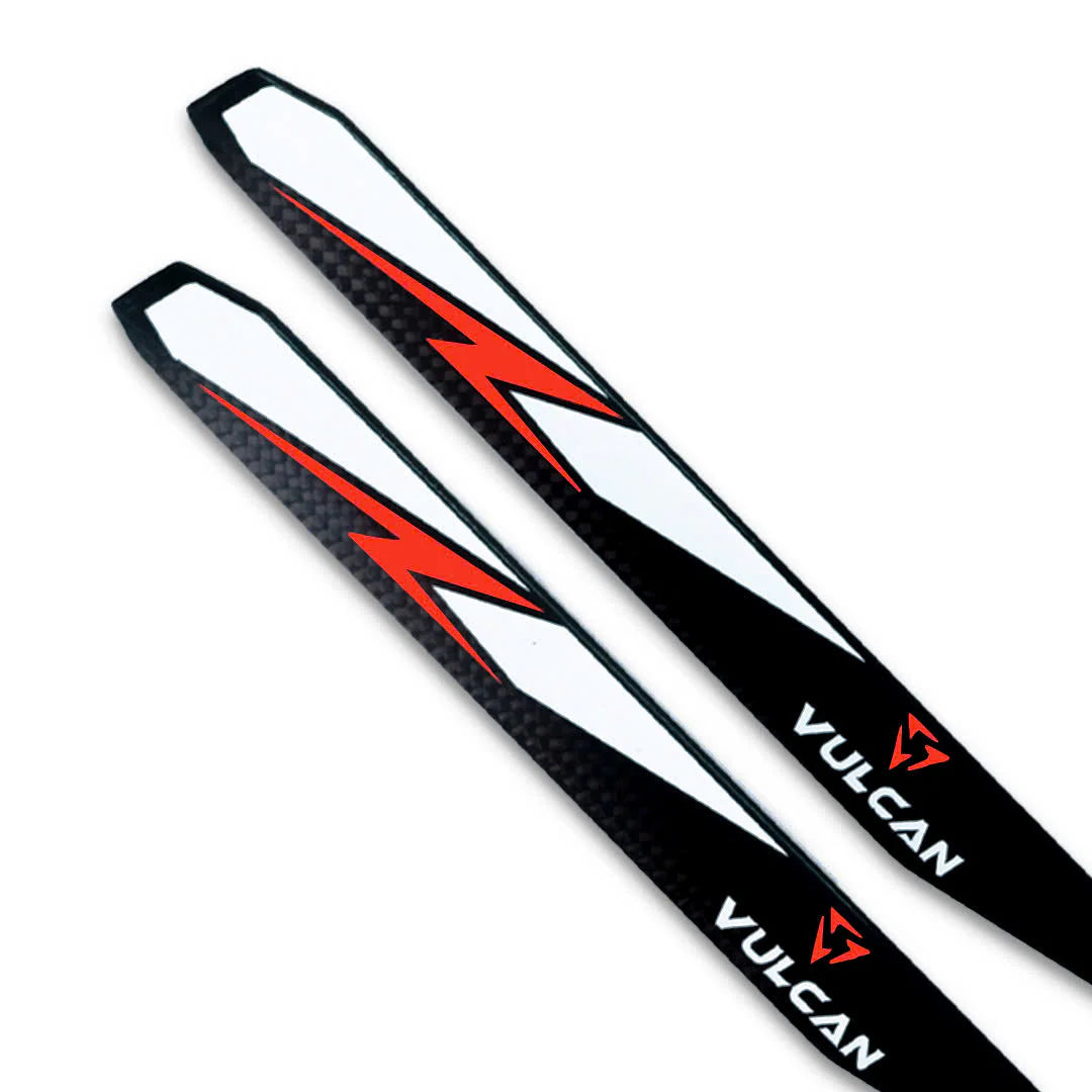 VMB-200 VULCAN ROTORS Precision Main Rotor Blades 200mm (Red/Orange/Yellow)