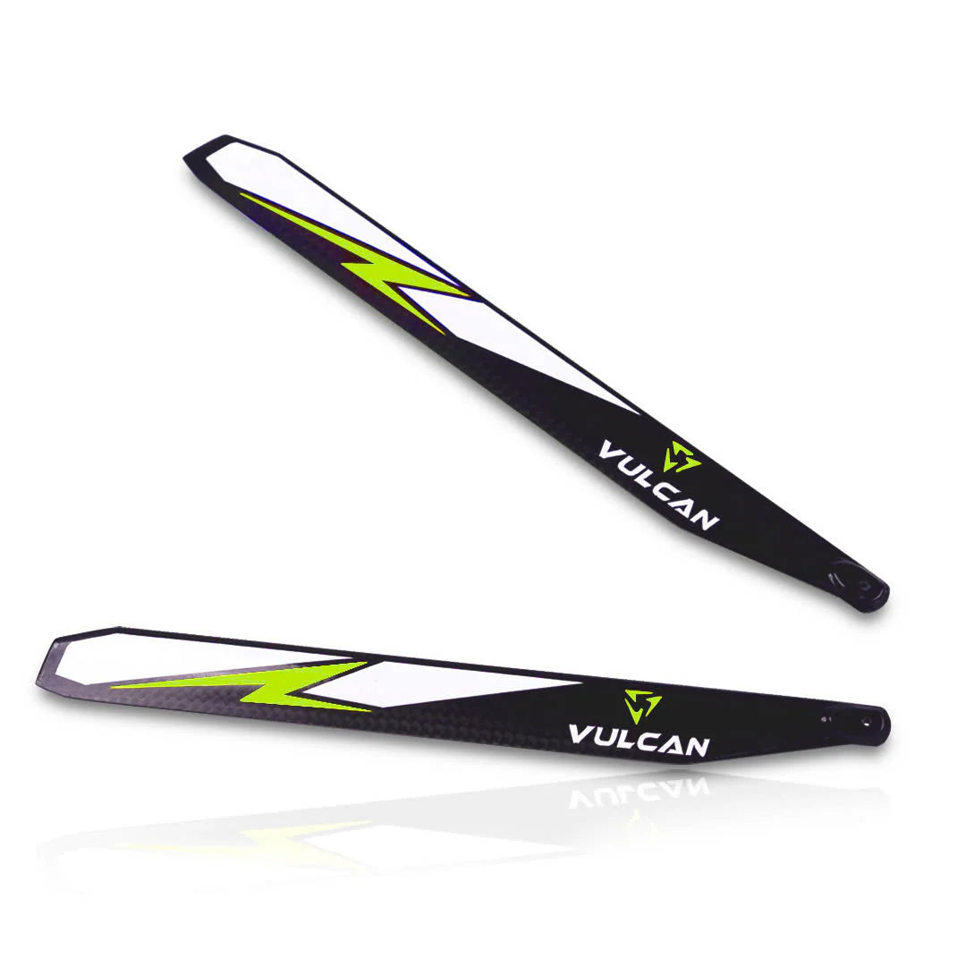 VMB-200 VULCAN ROTORS Precision Main Rotor Blades 200mm (Red/Orange/Yellow)