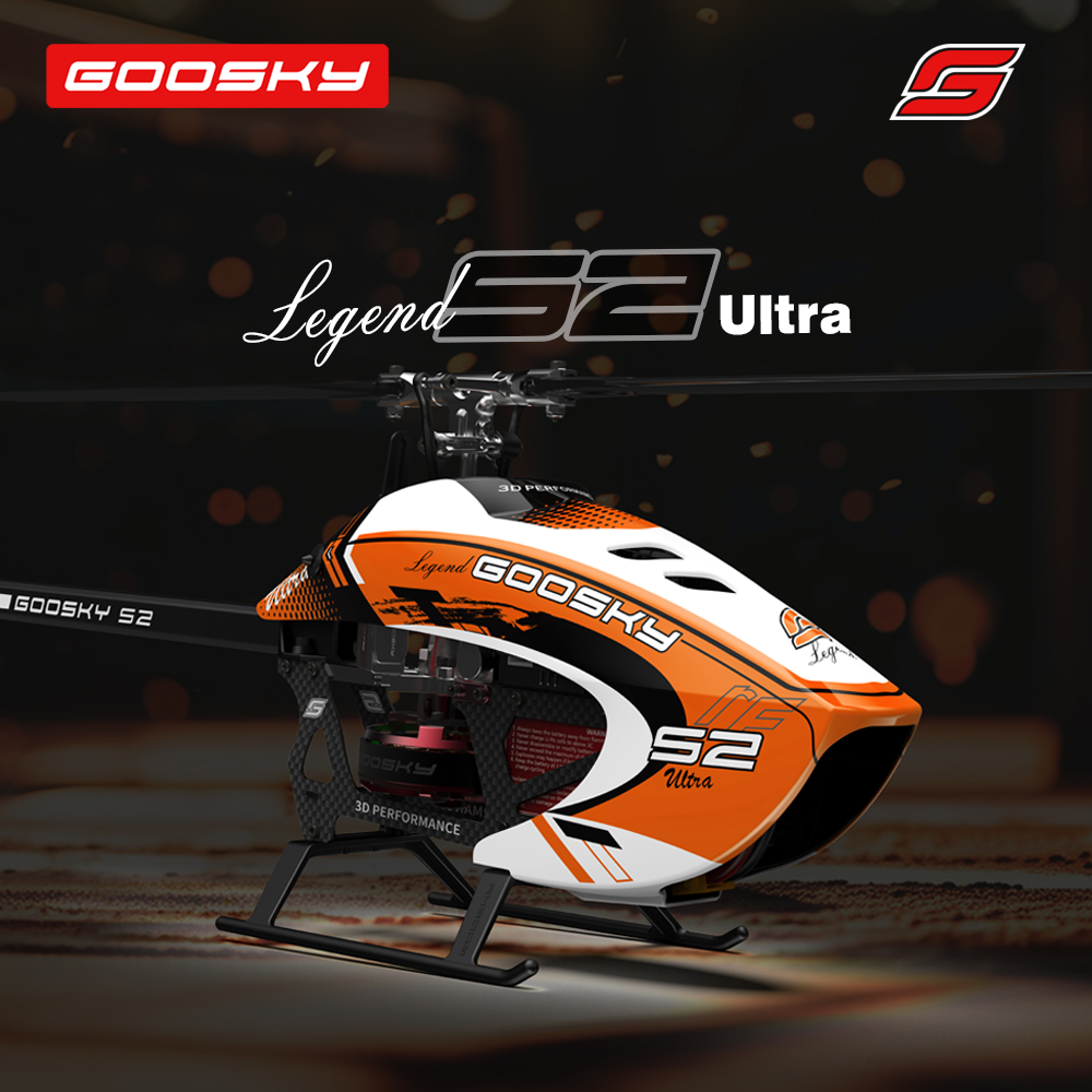 BAF080010 Goosky S2 Ultra Rotorflight Orange BNF Helicopter