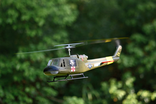UH-1-V4-RTF-G Flywing UH-1 V4 Green 10CH GPS 3D Auto Return Hovering RC RTF Helicopter