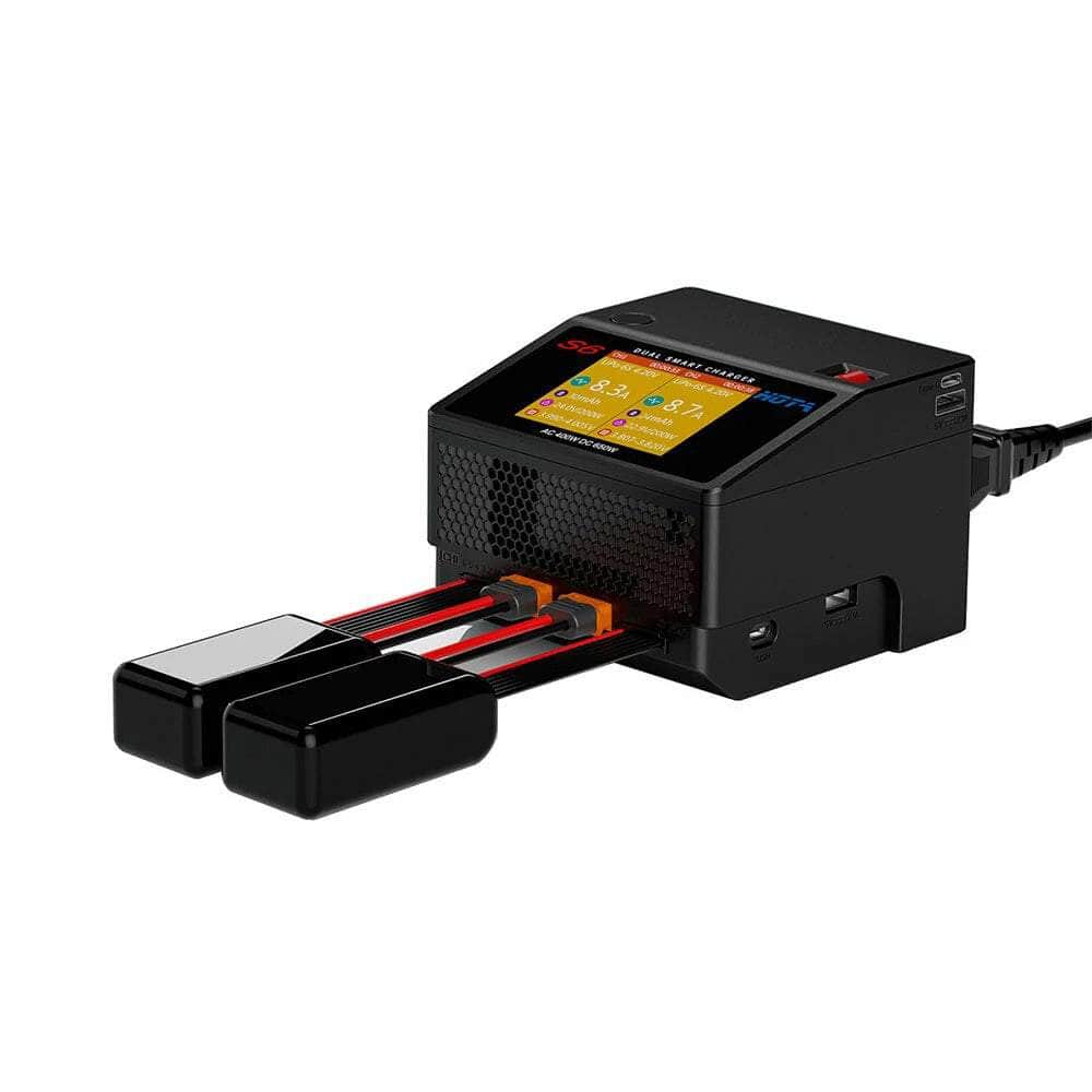 HOT-S6 HOTA S6 AC 400W DC 325W*2 15A*2 Dual Channel LIPO Charger