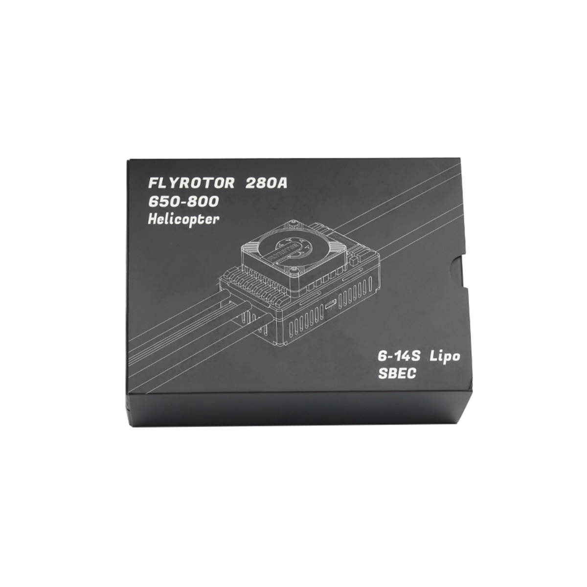 FLYROTOR 280A HV Brushless ESC (6–14S) – 35A BEC, USB + Bluetooth, 700–800 Heli