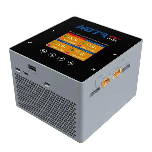 HOT-F6+ HOTA F6+ 1000W 60A 1-6S Quad Channel AC/DC Smart Charger