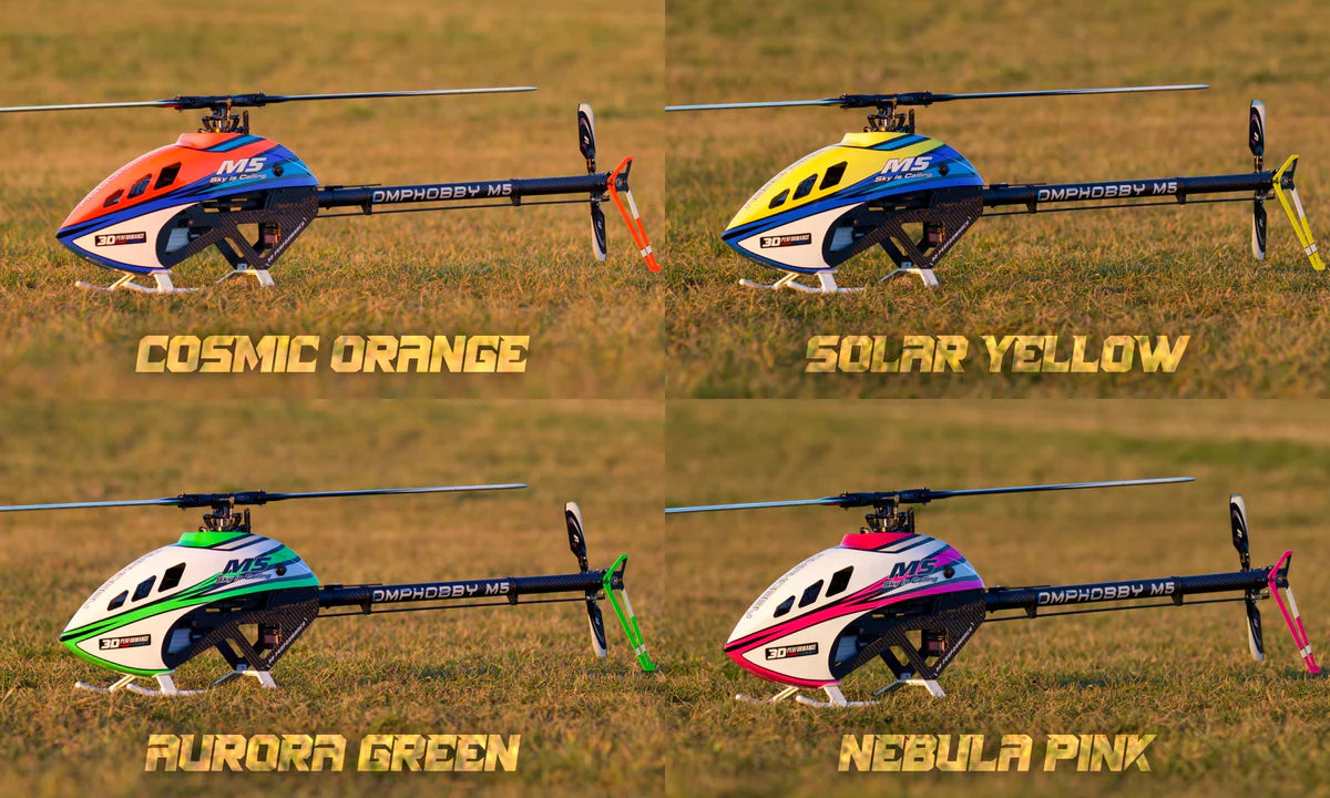 OMP-M5-B OMPHOBBY M5 RC Helicopter Frame Kit w/ Rotortech Blades