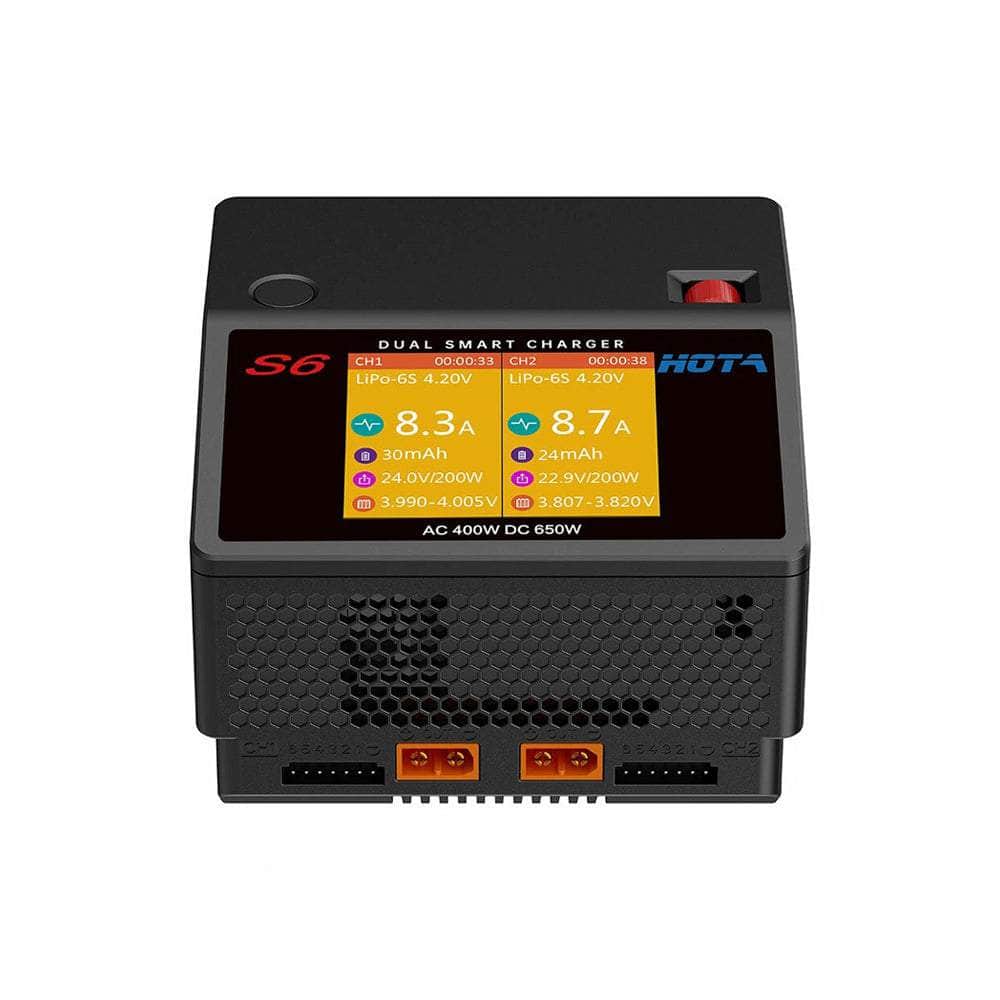HOT-S6 HOTA S6 AC 400W DC 325W*2 15A*2 Dual Channel LIPO Charger