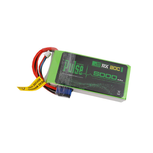 PLURX20-50002 PULSE 2S 5000mah 20C 7.4V RX LiPo Battery