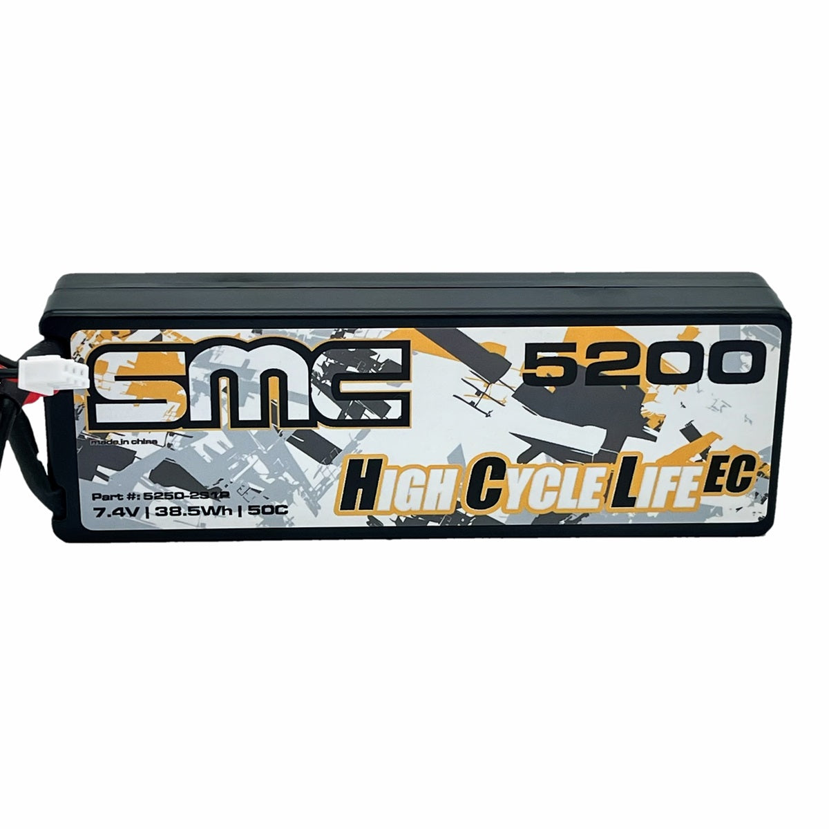 SMC-5250-2S1P HCL-EC 7.4V 5200mAh 50C Wired Hardcase SC5 – New 