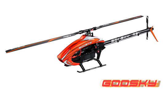 GT-BAF040006 Goosky Legend RS7 Helicopter Kit w/ Azure Blades - Orange