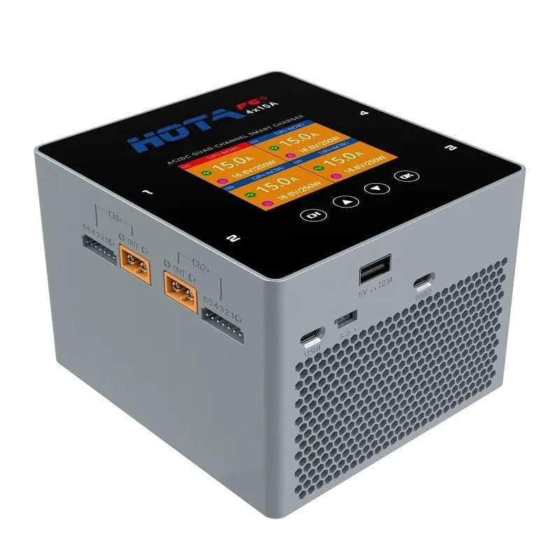 HOT-F6+ HOTA F6+ 1000W 60A 1-6S Quad Channel AC/DC Smart Charger