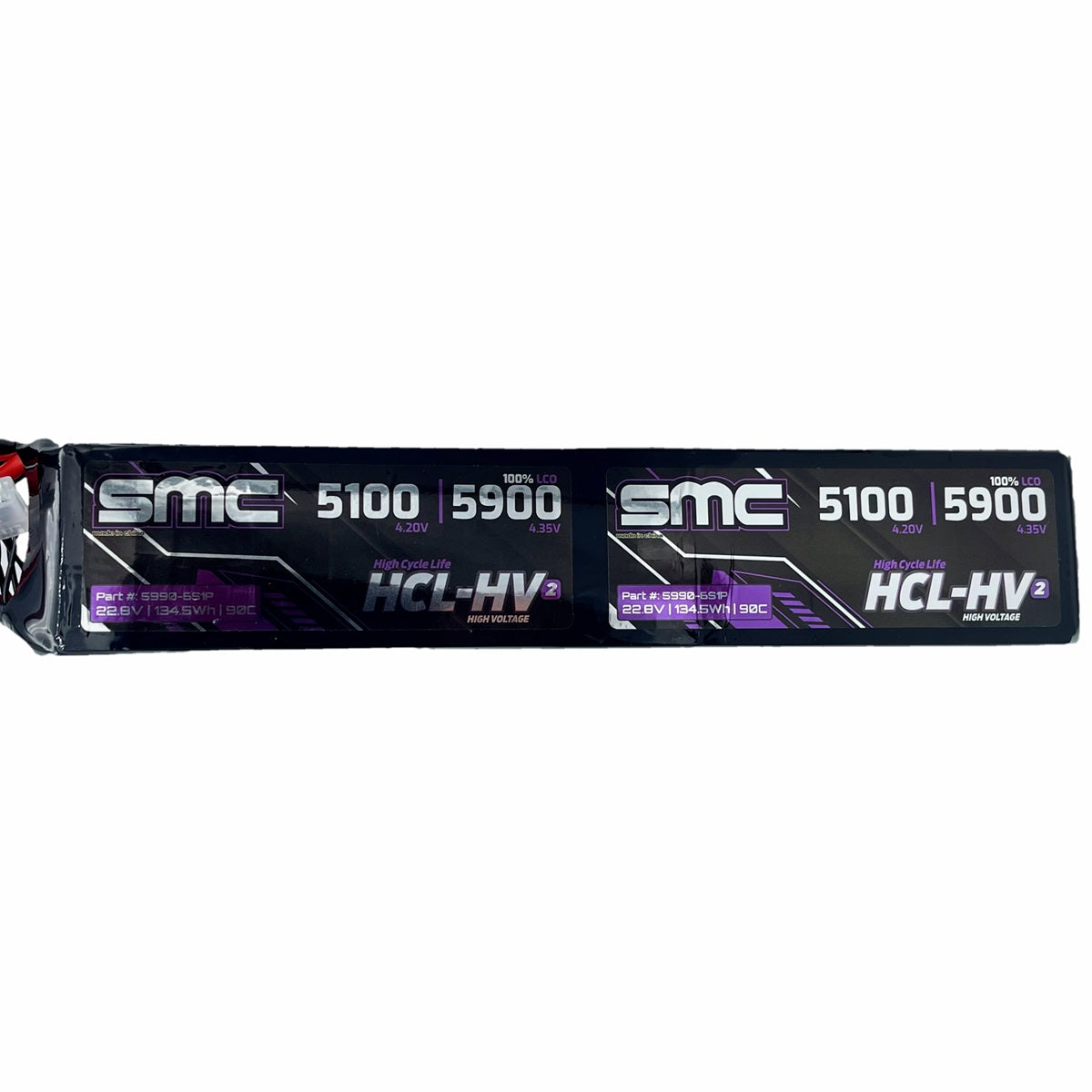SMC-5990-12S1P HCL-HV2 Flight 45.6V/12S-5900mAh-90C Stick Pack SC5/EC5