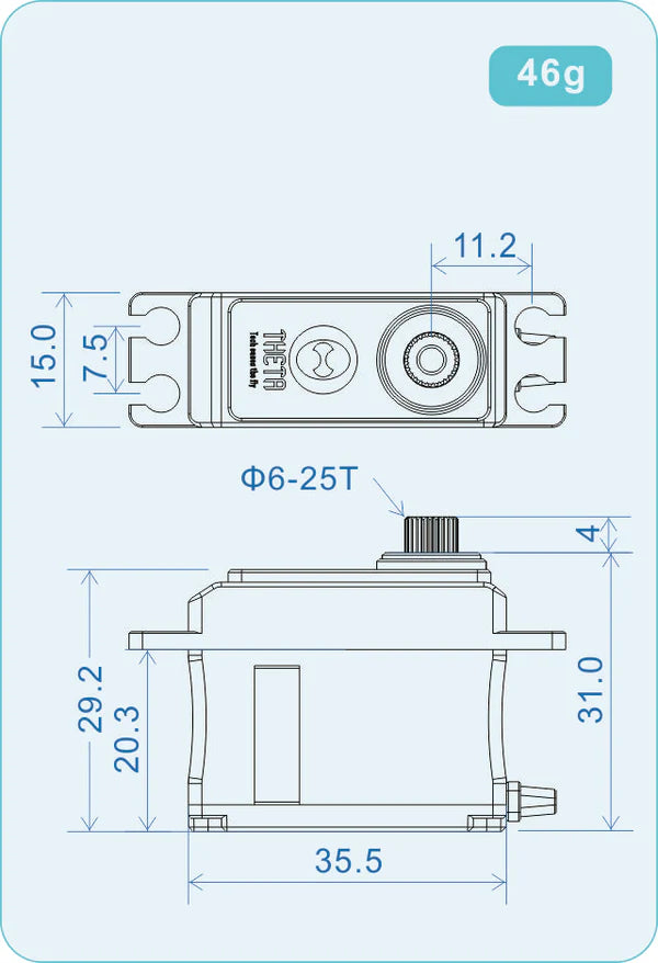 TS-SC1 THETA Sabre-C1 NFC HV Mini Brushless Servo