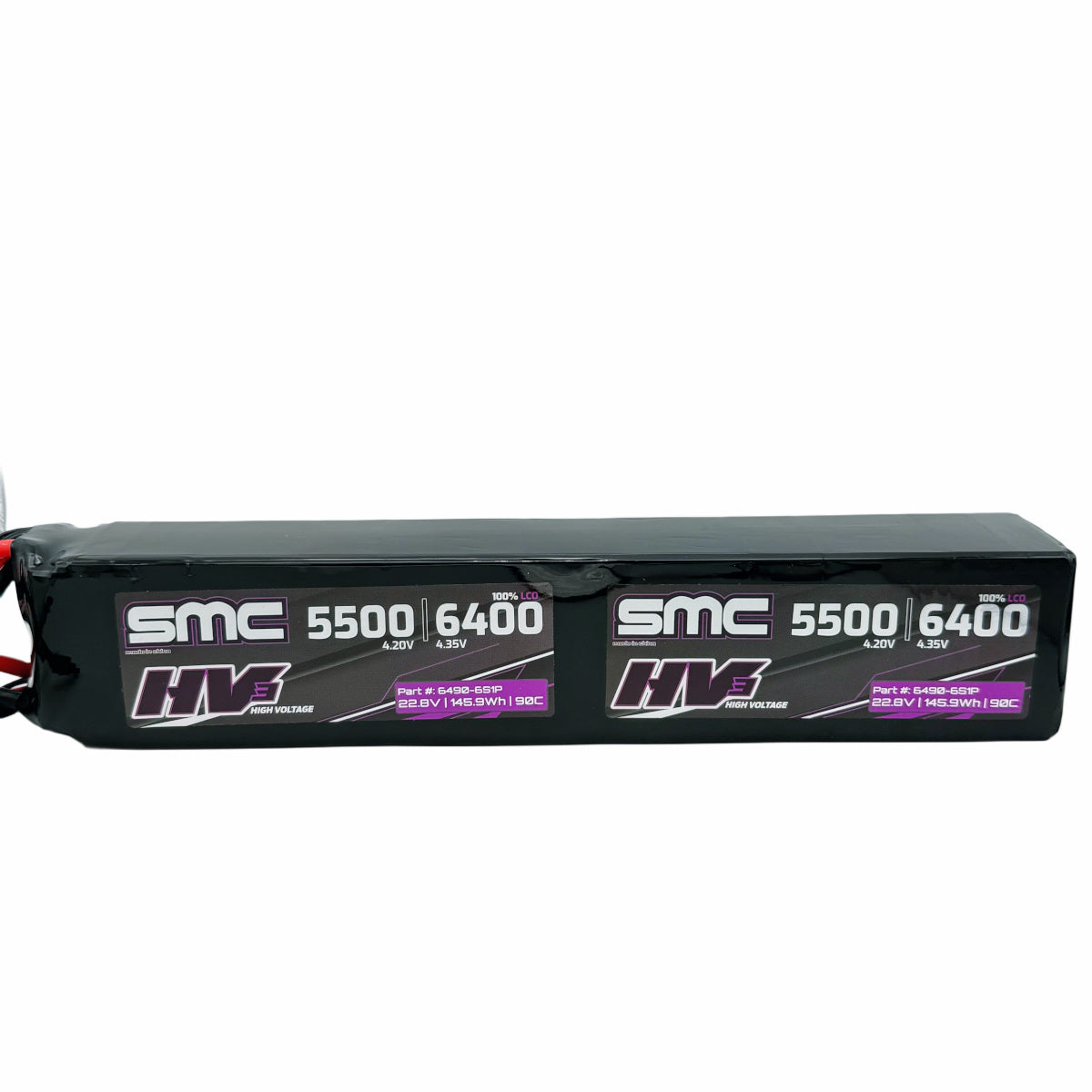 SMC HV3 Flight 45.6V 6400mAh 12S 90C Stick Pack for Helicopters SC5 / EC5 / IC5 - 6490-12S1P