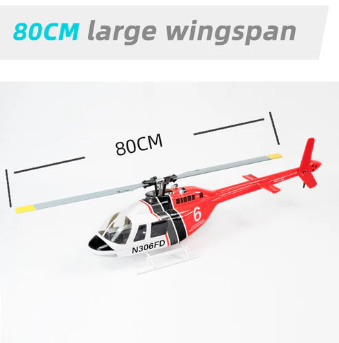 BELL206-RTF Flywing Bell-206 V3 6CH GPS 3D Hovering Auto Return RC RTF Helicopter