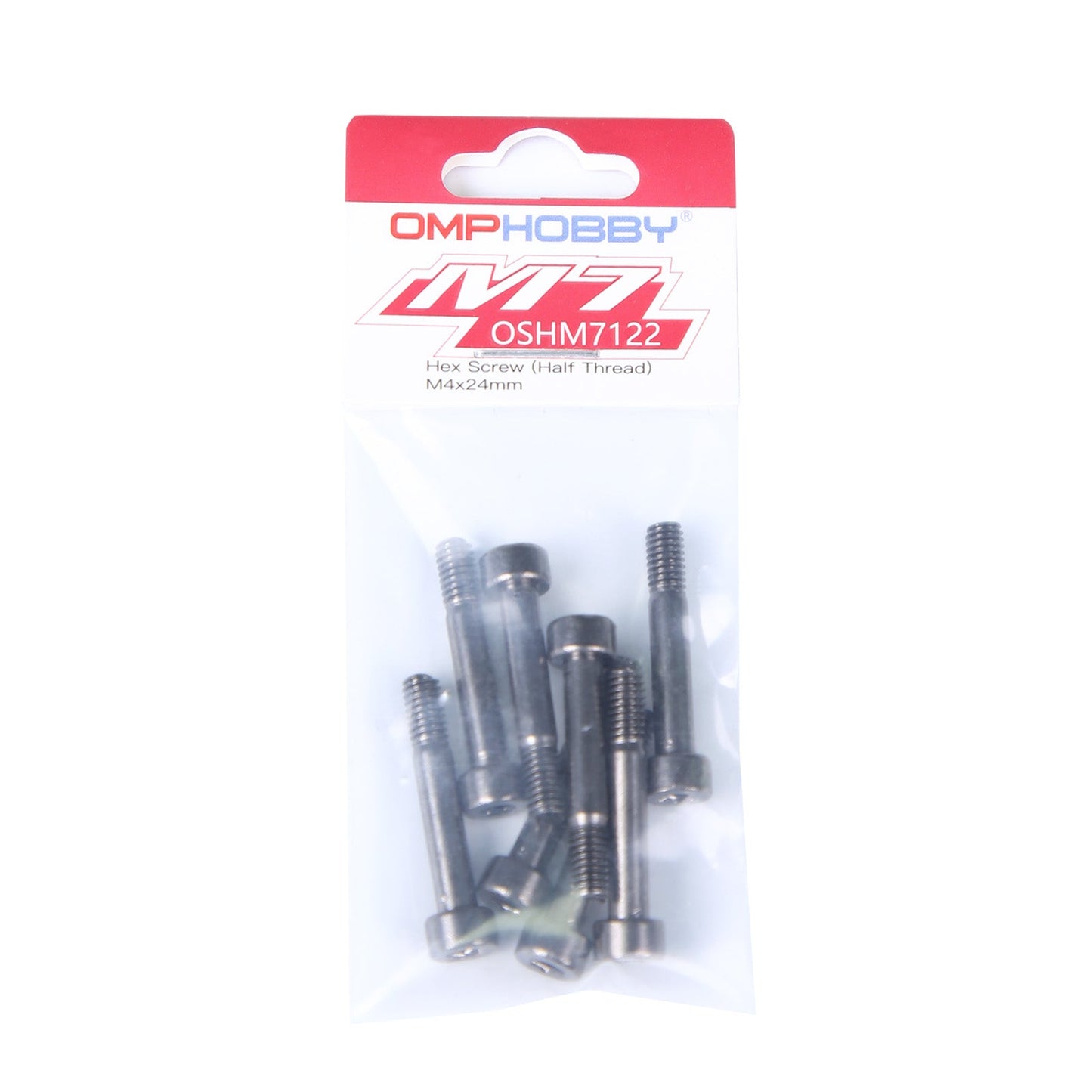 OSHM7122 OMP HOBBY M7 Helicopter Parts Hex Screw (Half Thread) M4x24