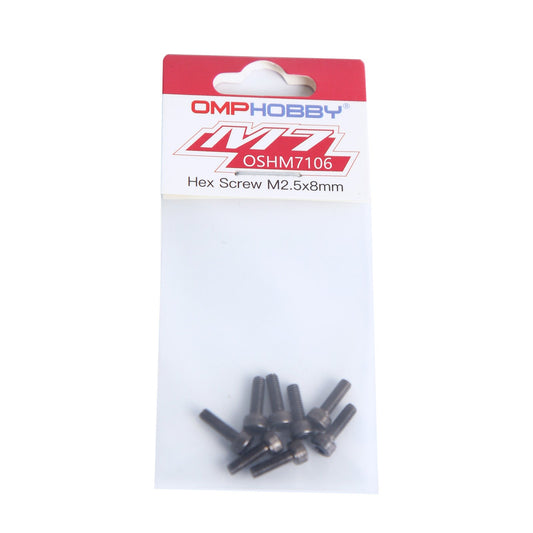 OSHM7106 OMP HOBBY M7 Helicopter Parts Hex Screw M2.5x8