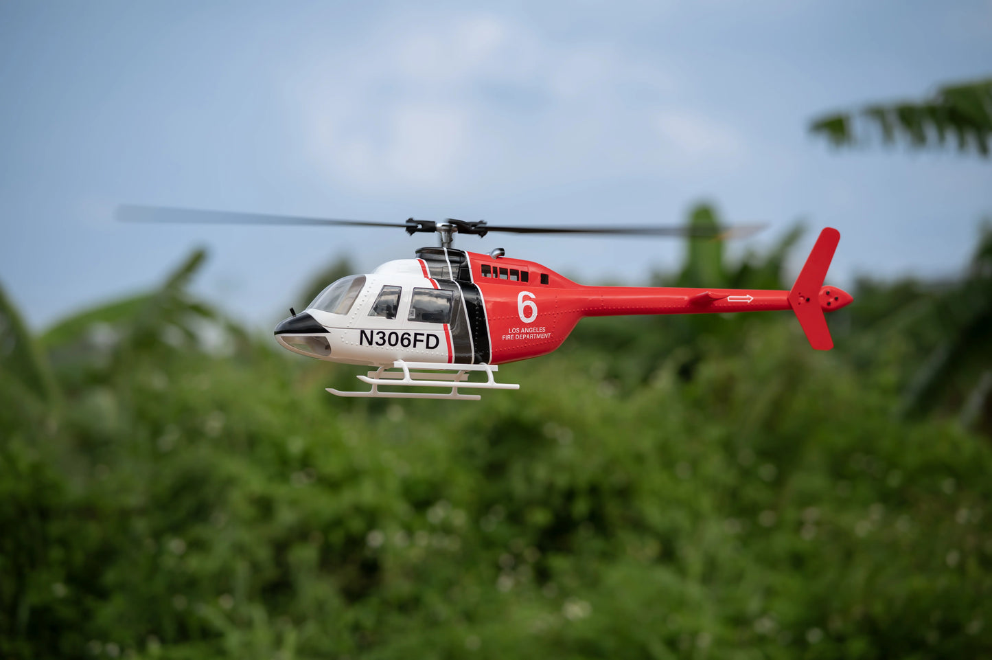 BELL206-RTF Flywing Bell-206 V3 6CH GPS 3D Hovering Auto Return RC RTF Helicopter