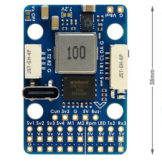 MAT-G474-HELI MATEK Mateksys RC HELICOPTER FLYBARLESS CONTROLLER G474-HELI STM32G474, ICM42688P, SPL06L, 2x BEC, Rotorflight