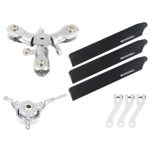 Microheli Goosky S1 CNC Triple Carbon Fiber Blades Conversion Set