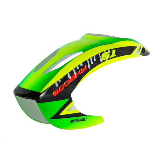 MH-GSS1080GM Microheli Goosky S1 Airbrush Fiberglass Green Monster Canopy