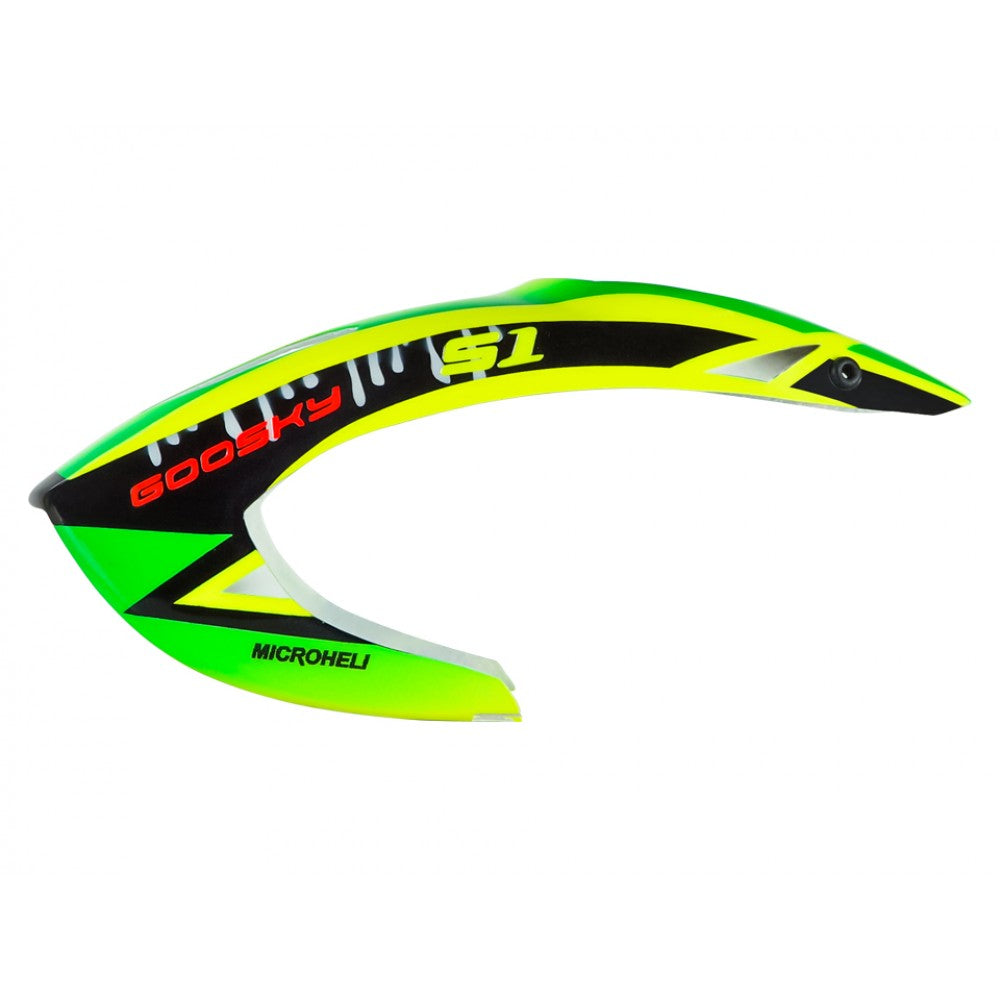 MH-GSS1080GM Microheli Goosky S1 Airbrush Fiberglass Green Monster Canopy