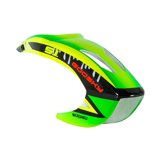 MH-GSS1080GM Microheli Goosky S1 Airbrush Fiberglass Green Monster Canopy