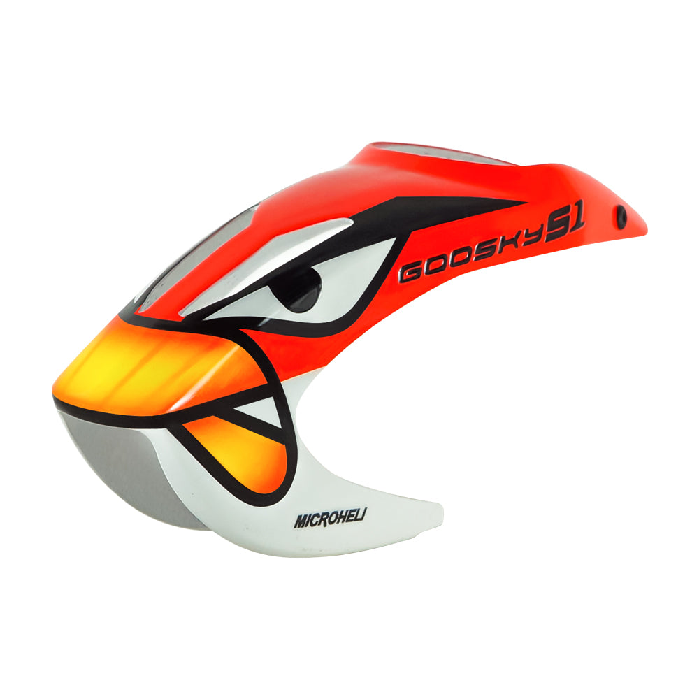 MH-GSS1080RB Microheli Goosky S1 Airbrush Fiberglass Red Bird Canopy