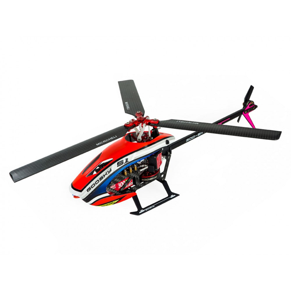 MH-GSS1080RG Microheli Goosky S1 Airbrush Fiberglass Red Gopher Canopy