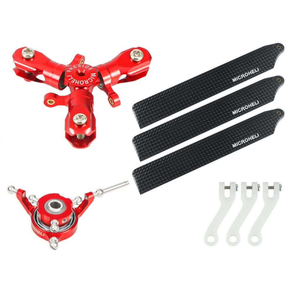 Microheli Goosky S1 CNC Triple Carbon Fiber Blades Conversion Set