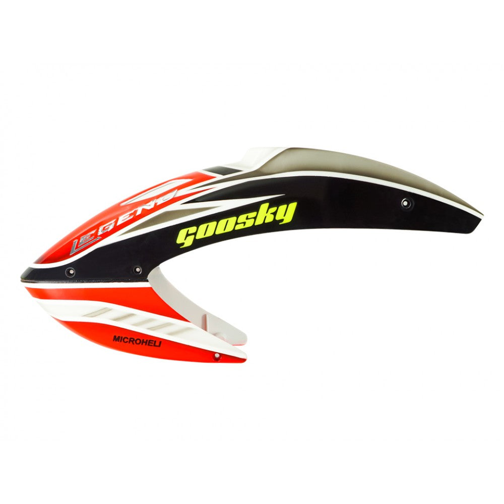 MH-GSS2081RE Microheli Goosky S2 Airbrush Plastic Stock Canopy Red Eye