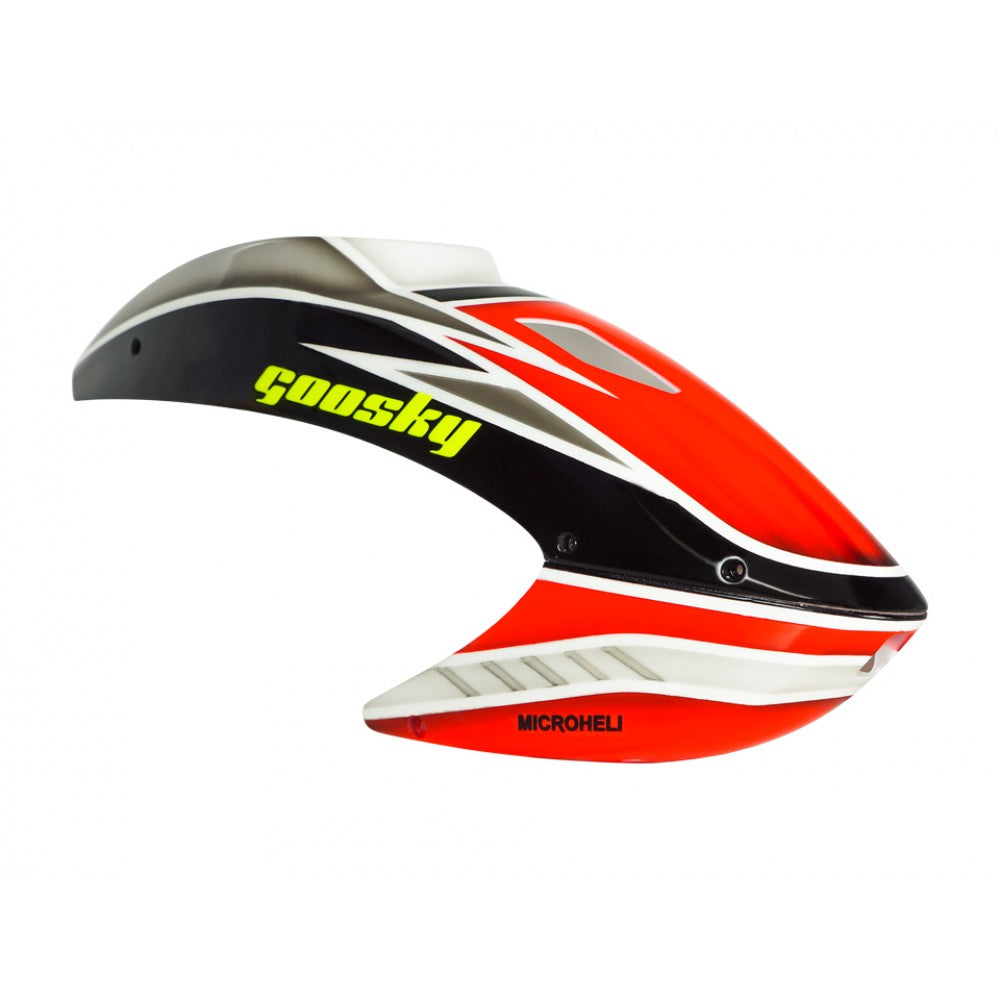 MH-GSS2081RE Microheli Goosky S2 Airbrush Plastic Stock Canopy Red Eye