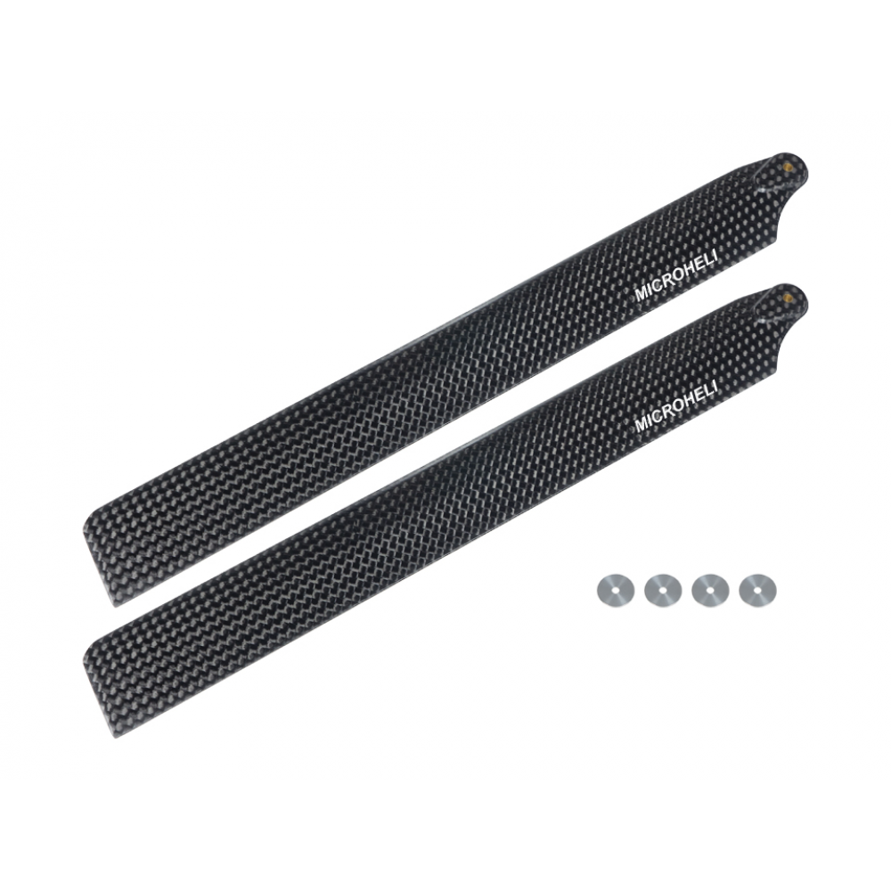 MH-M2EX003 Microheli Carbon Fiber Main Blades 185mm - OMP Hobby M2 V2 / EXP