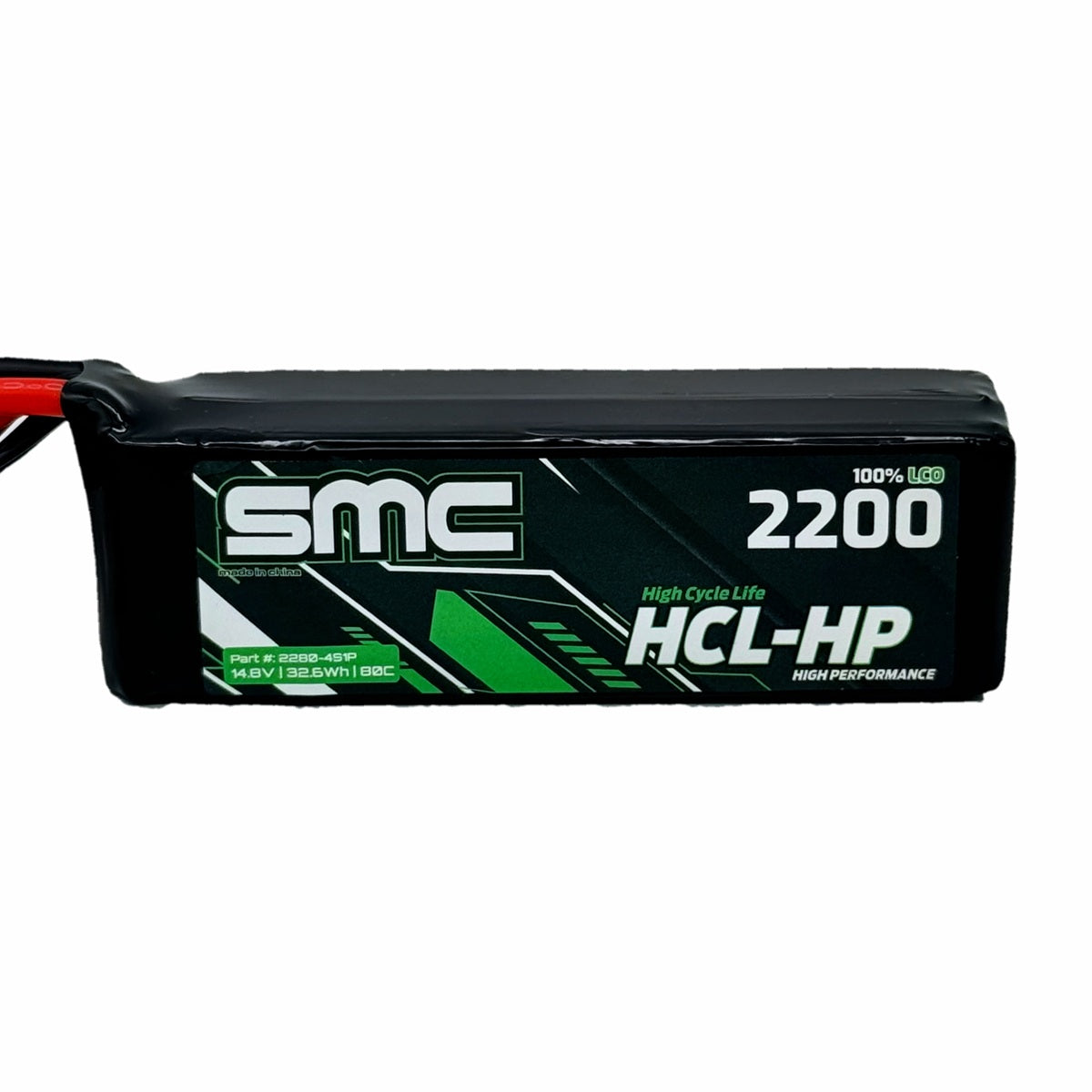 SMC HCL-HP 14.8V 2200mAh 4S 80C XT60 Flight Pack - 2280-4S1P