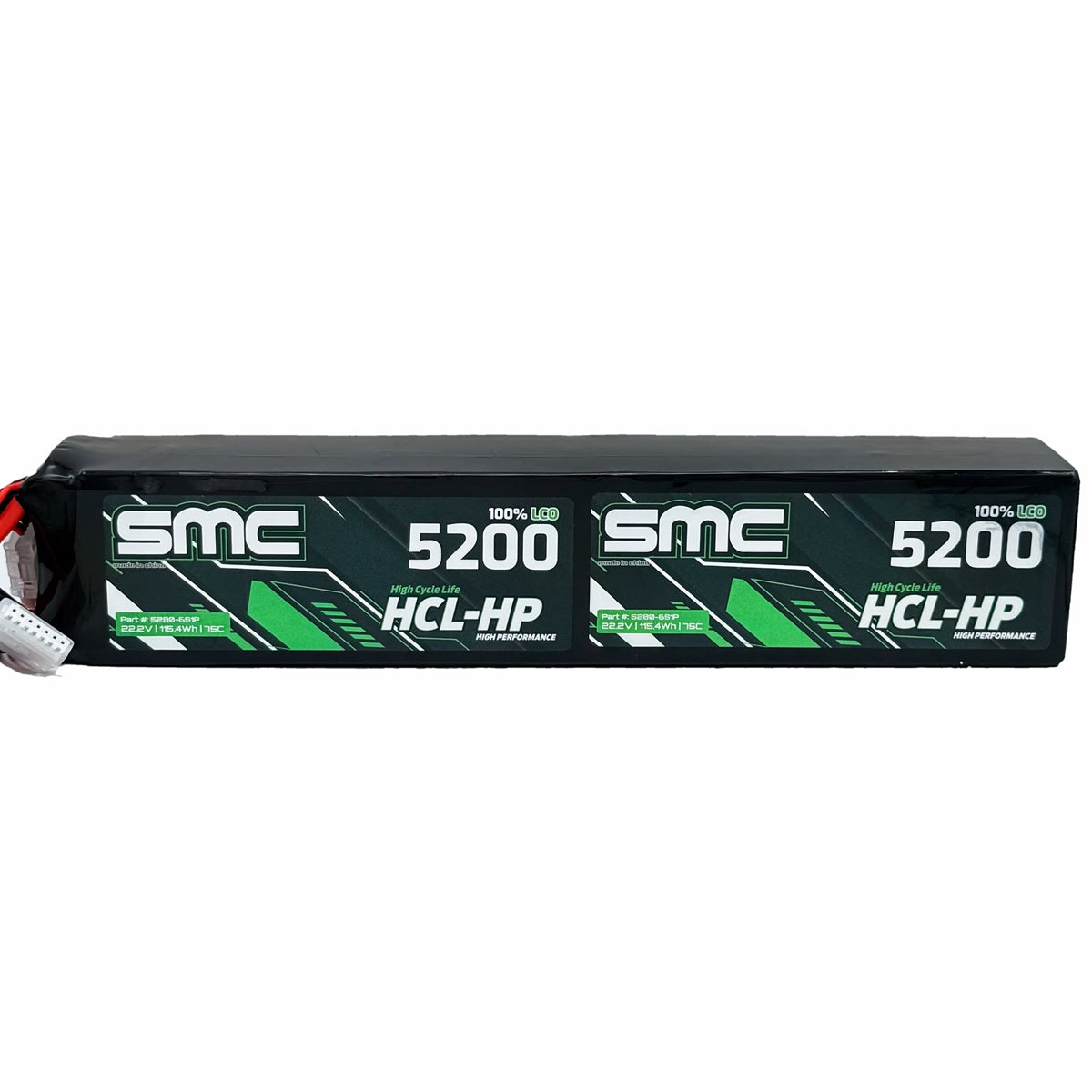 SMC-5280-12S1P HCL-HP 44.4V-5200mAh-80C Stick Pack EC5/SC5