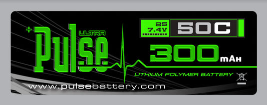PLU50-3002 Pulse 300mAh 50C 7.4V 2S Lipo Battery - JST-XH Connector Goosky S1 Battery