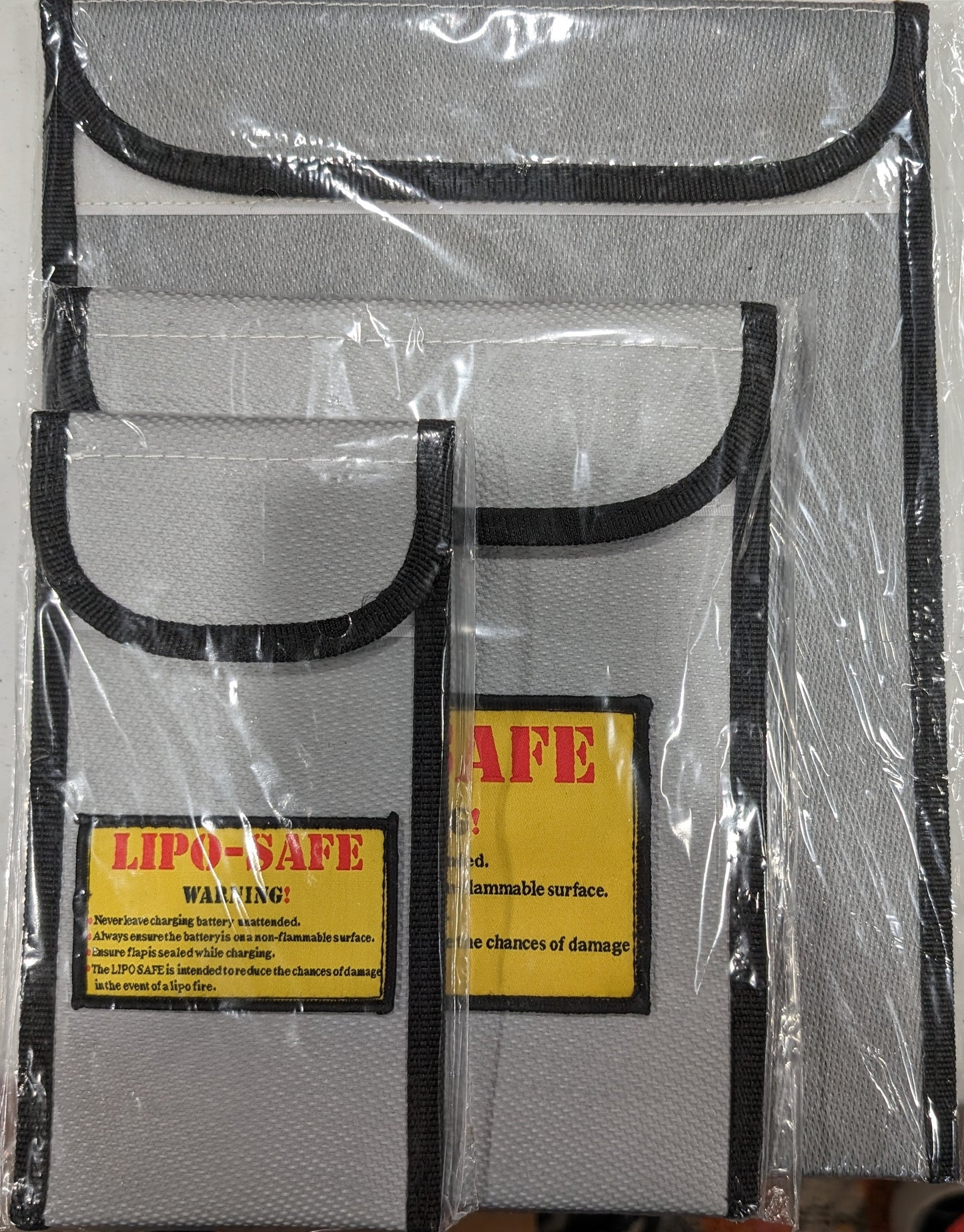 NERC LIPO Safe Heavy Duty LIPO Safety Bags (SM/MD/LRG)