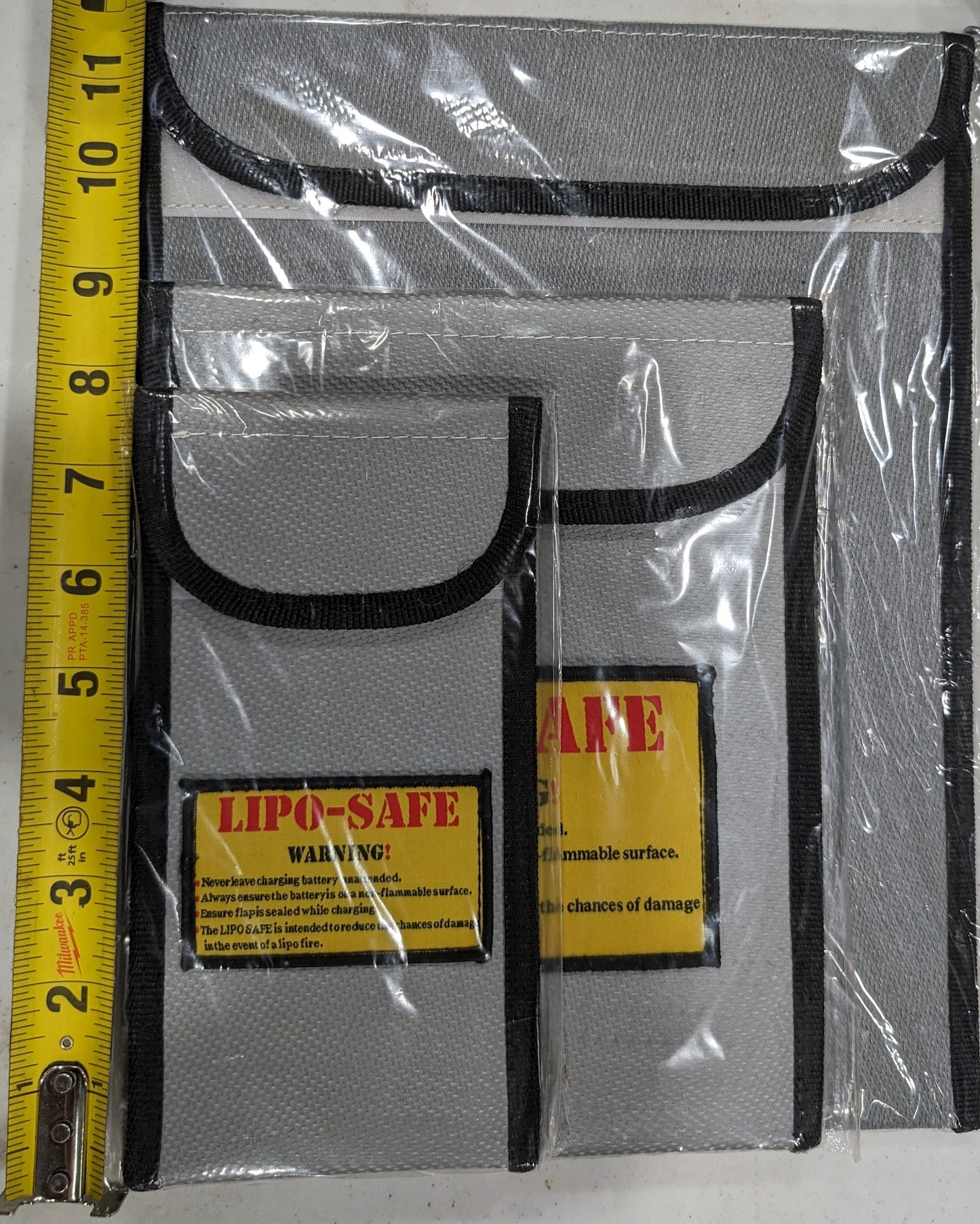 NERC LIPO Safe Heavy Duty LIPO Safety Bags (SM/MD/LRG)
