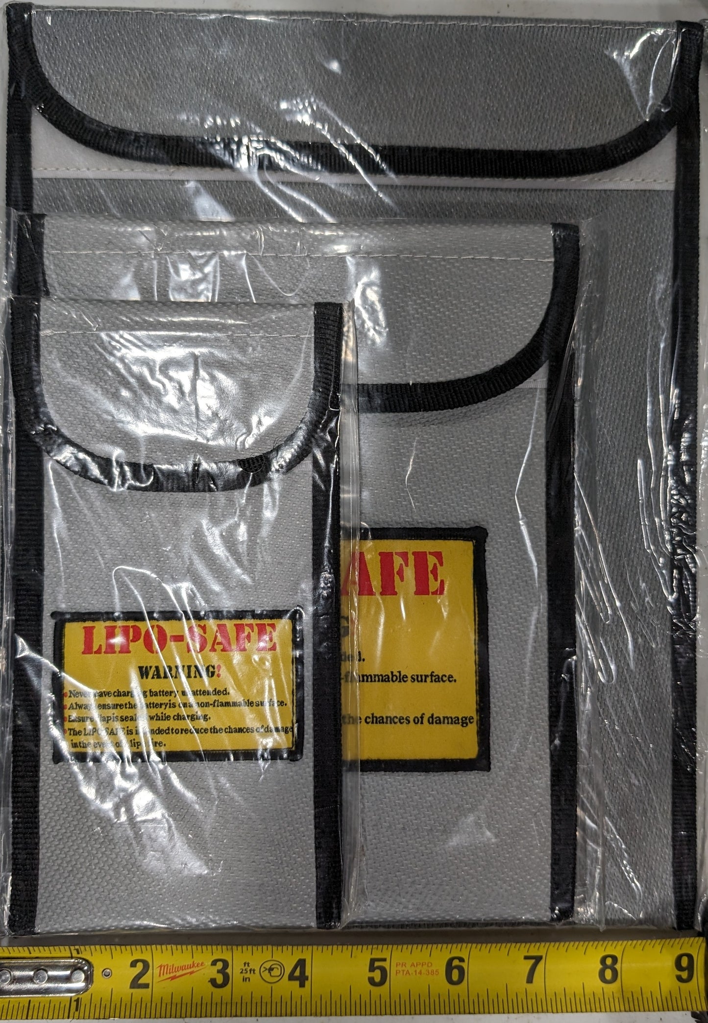 NERC LIPO Safe Heavy Duty LIPO Safety Bags (SM/MD/LRG)