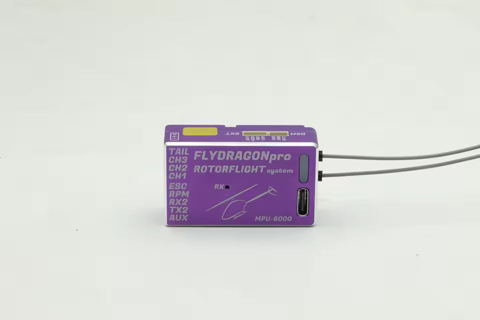 FD-PRO-MPU6000 Steam FlyDragon Pro Rotorflight IMPU6000 F722 FBL (Black/Red/Purple/Gold)