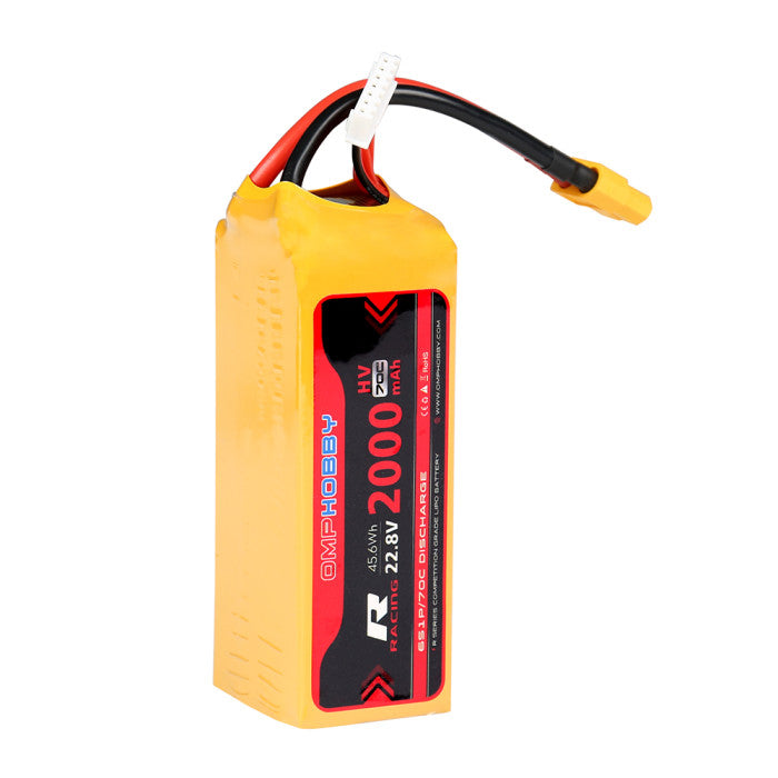 OSHM4049 OMPHobby 70C 6S 2000mAh High Voltage 22.8V LiPo Battery M4 Heli Battery