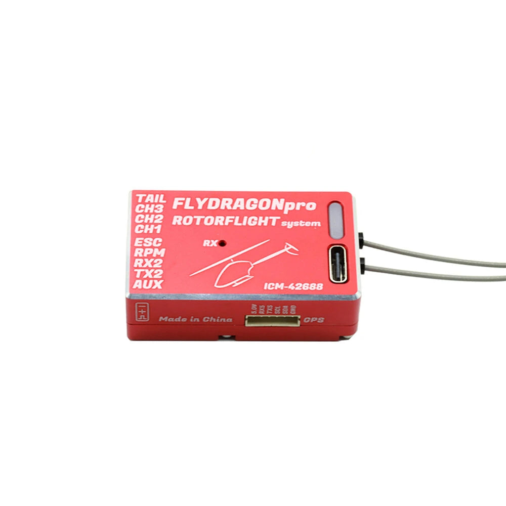 FD-PRO-ICM42688 Steam FlyDragon Pro Rotorflight ICM 42688 F722 FBL (Black/Red/Purple)