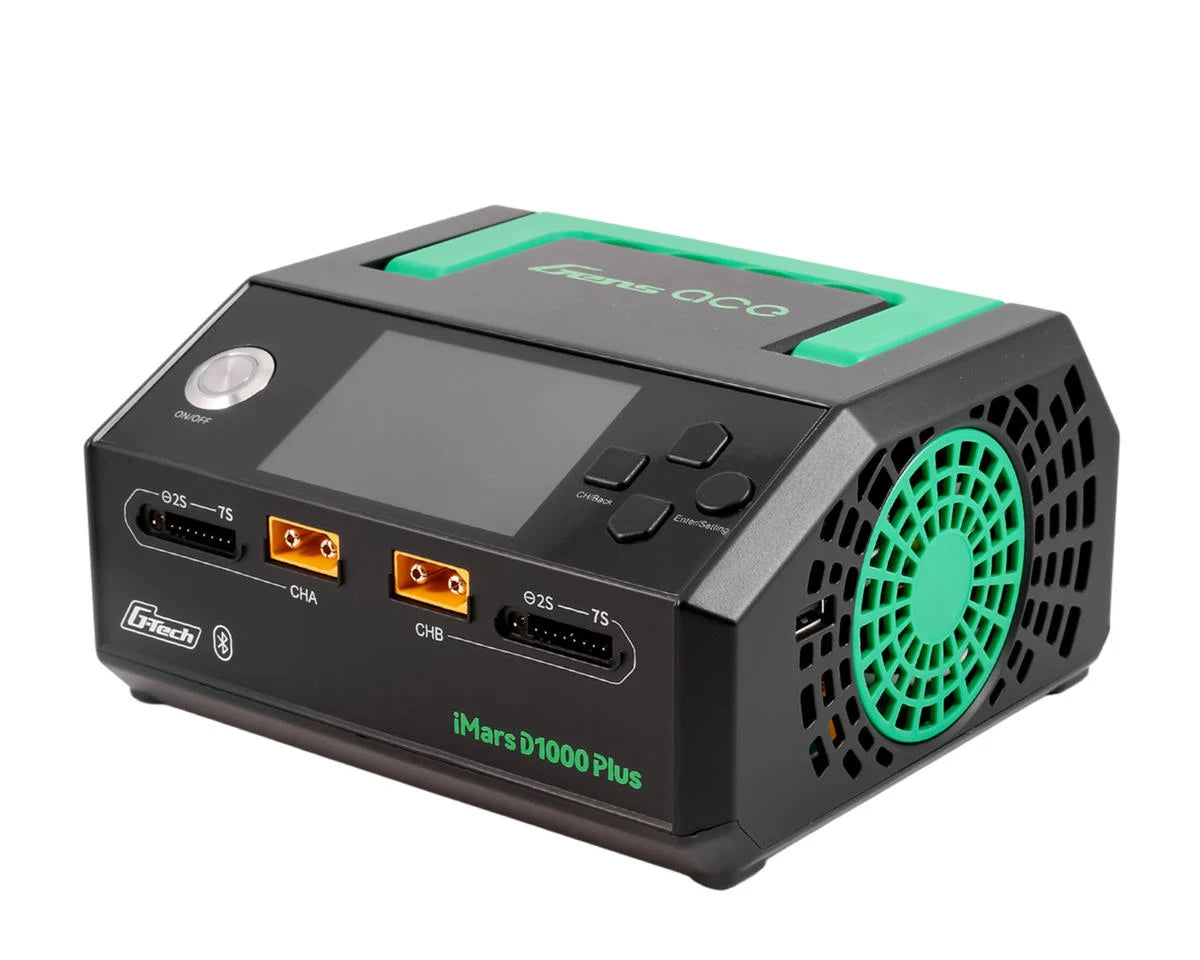 GEAD1000-PLUS Gens Ace iMars D1000 Plus G-Tech Smart Dual AC Charger (7S/25A) (AC-1000W)