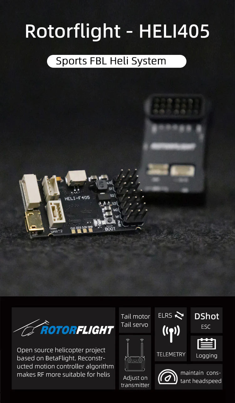 FW-HELI405 Flywing HELI405 Flight Controller Rotorflight