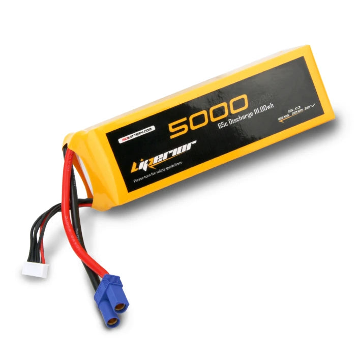 Liperior 5000mAh 6S 22.2V 65C LiPo Battery with EC5 | LP50006S65-E