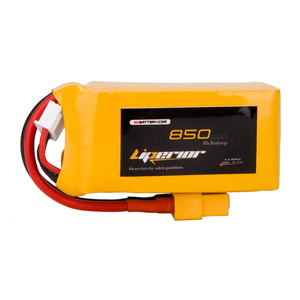 LP8503S65 Liperior 850mAh 3S 65C 11.1V LIPO Battery XT30 Plug - Fits Goosky S2
