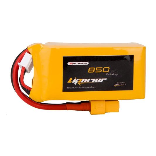 LP8503S65 Liperior 850mAh 3S 65C 11.1V LIPO Battery XT30 Plug - Fits Goosky S2