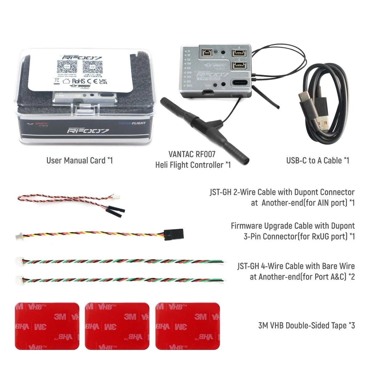 FSK-03021863 FrSky RF007 TD FBL Rotorflight Flybarless Controller Tandem Protocol