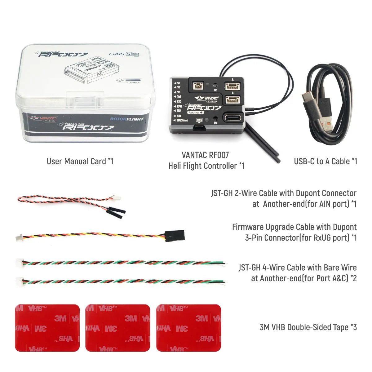 FSK-03021860 FrSky RF007 AP FBL Rotorflight Flybarless Controller Access Protocol