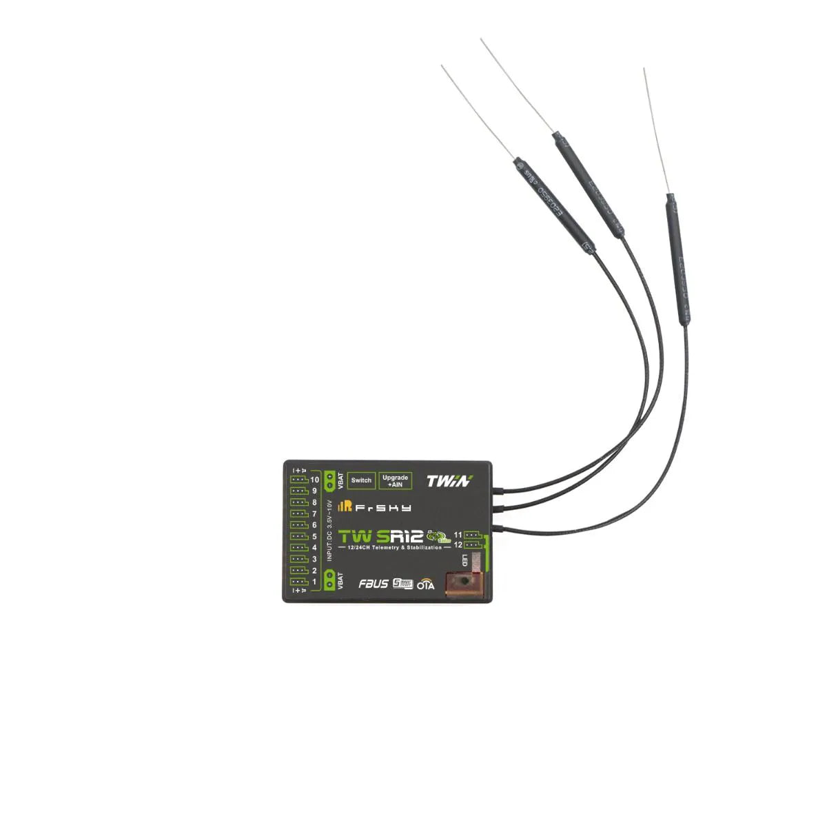 FSK-03022034 FrSky TW SR12 Dual 2.4G, ADV stabilization feature